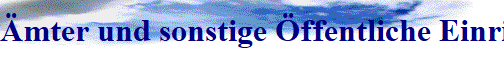 mter und sonstige ffentliche Einrichtungen